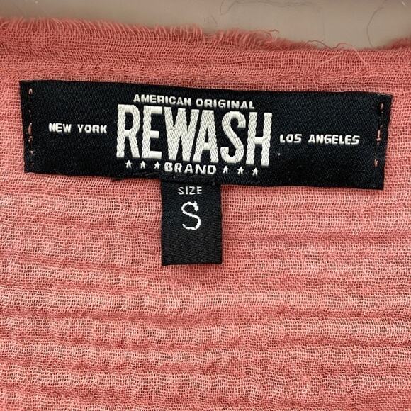 REWASH | Rose Pink Cotton Gauze Boxy Top NWT | Small - Picture 6 of 8